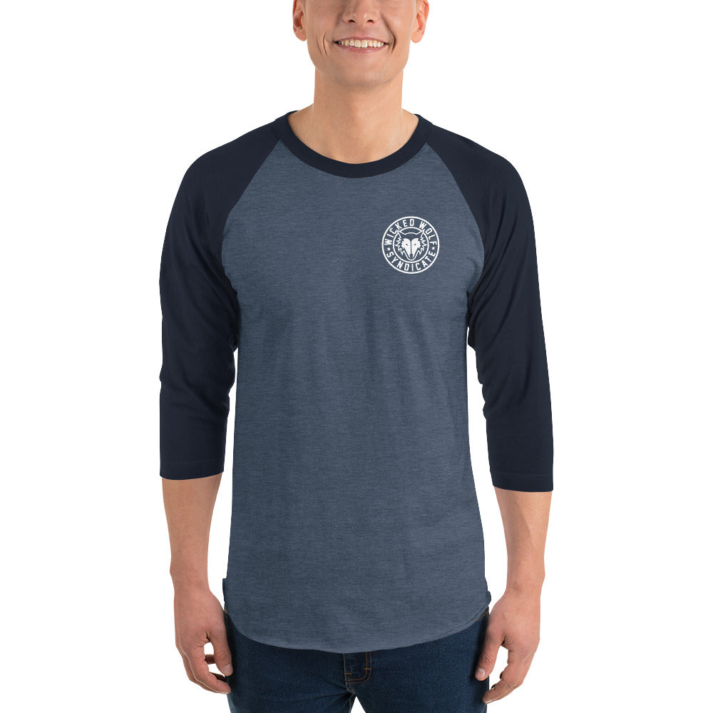 3/4 sleeve raglan shirt